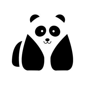 熊猫标志图标商务贸易公司矢量logo素材