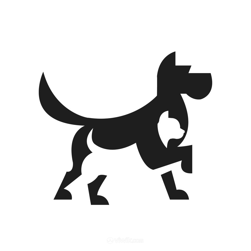 猫狗标志图标商务贸易矢量logo素材