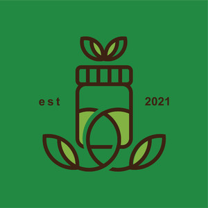 瓶子樹葉標志圖標矢量食品logo素材