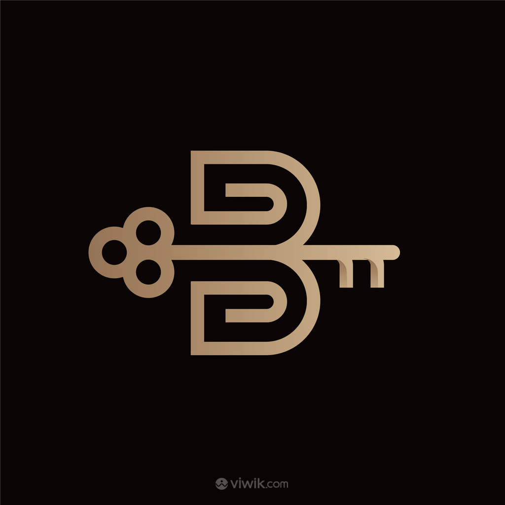 钥匙字母B标志图标公司logo素材