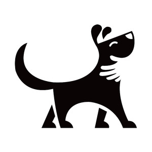 狗手标志图标矢量logo素材