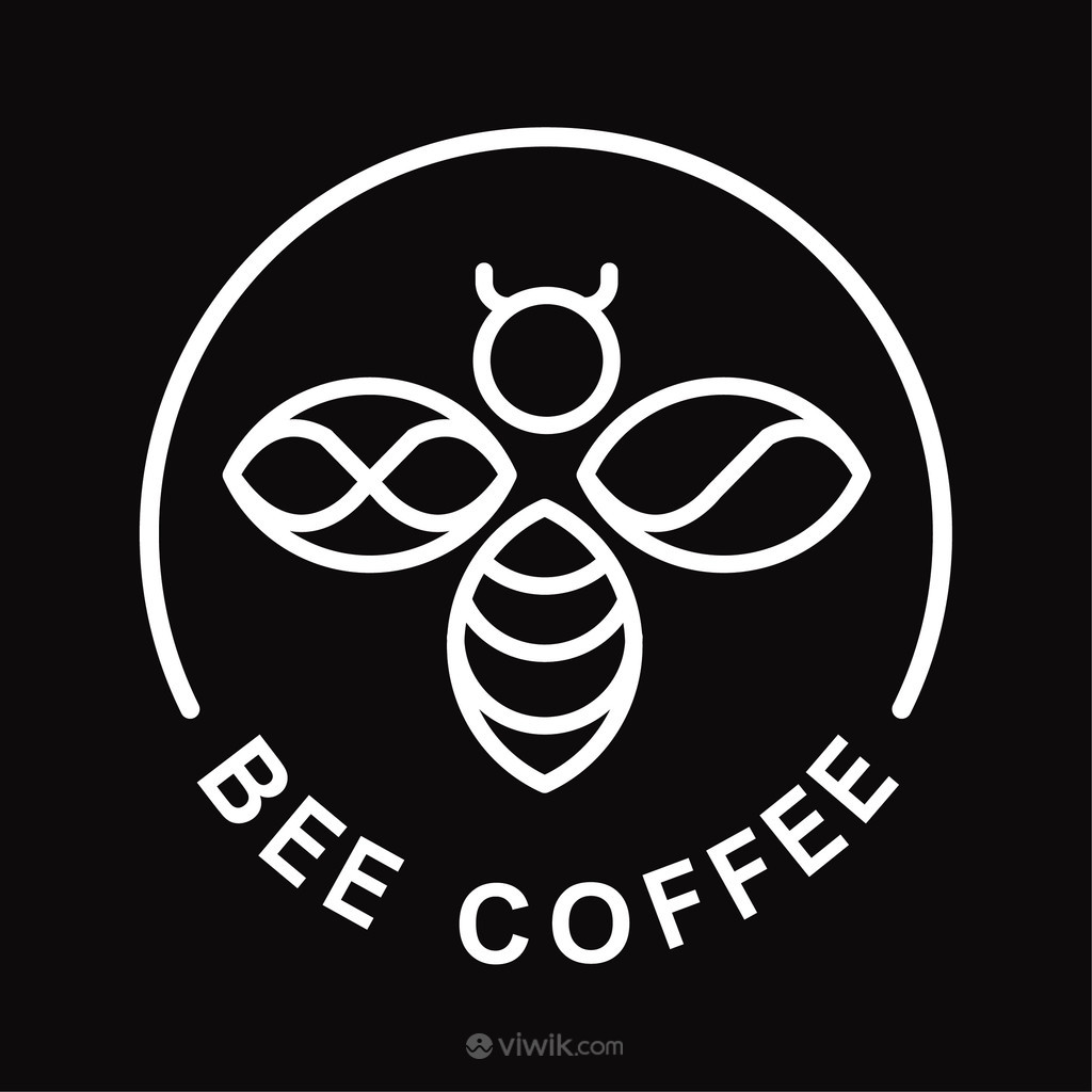 蜜蜂标志图标餐饮食品矢量logo素材