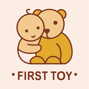 玩具熊婴儿标志图标矢量logo素材
