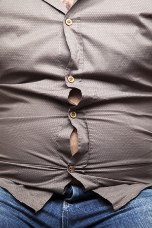 大肚腩肥胖子减肥健身图片