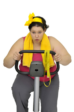 运动努力减肥的女性图片