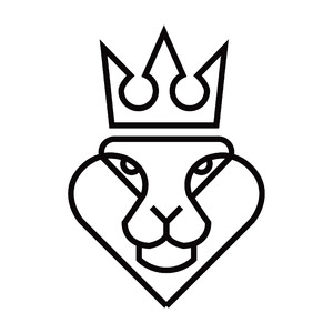 皇冠狮子标志图标矢量公司logo素材