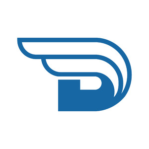 字母D翅膀标志图标矢量公司logo素材