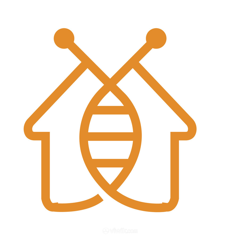 抽象蝴蝶房子标志图标矢量房地产logo素材