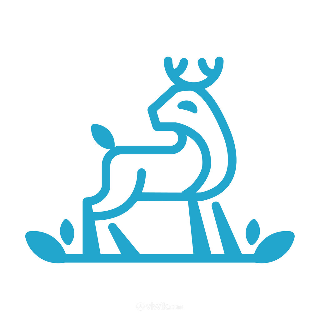 抽象鹿标志图标矢量公司logo素材