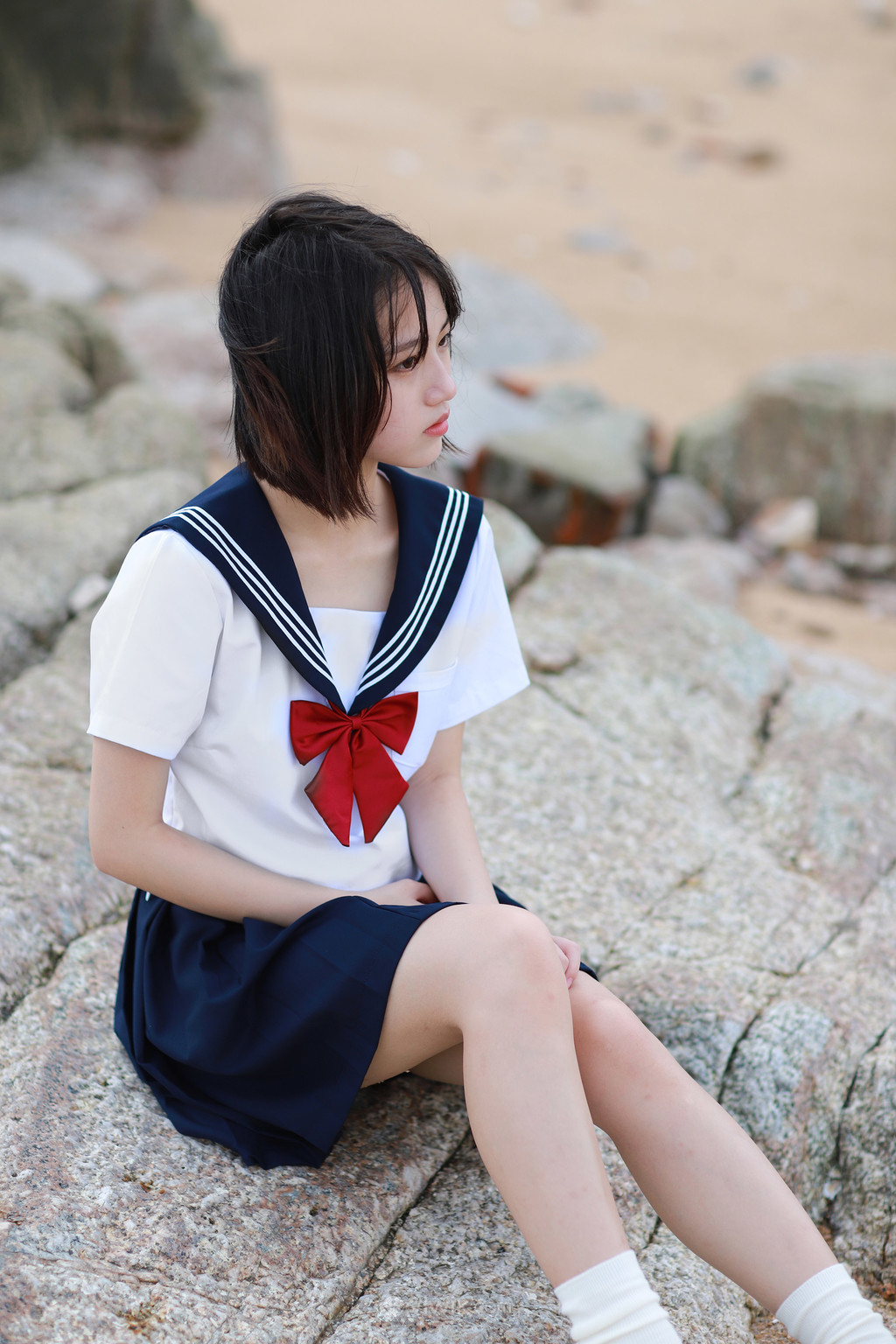 清纯美女水手服JK制服日本美女写真图片
