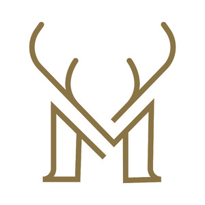 字母m鹿角标志图标矢量公司logo素材