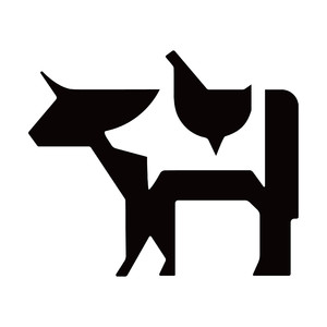 牛鸡猪家禽标志图标矢量餐饮食品logo素材