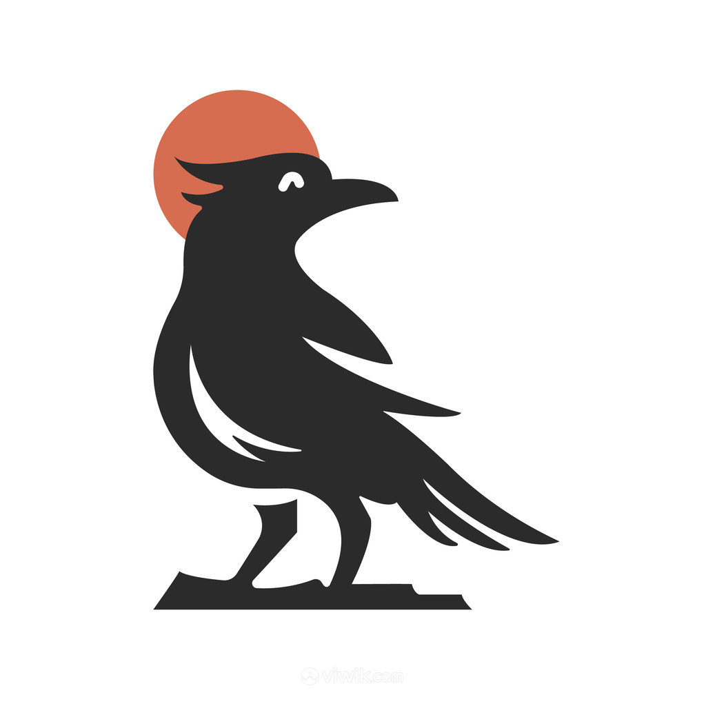 太阳鸟标志图标矢量logo素材
