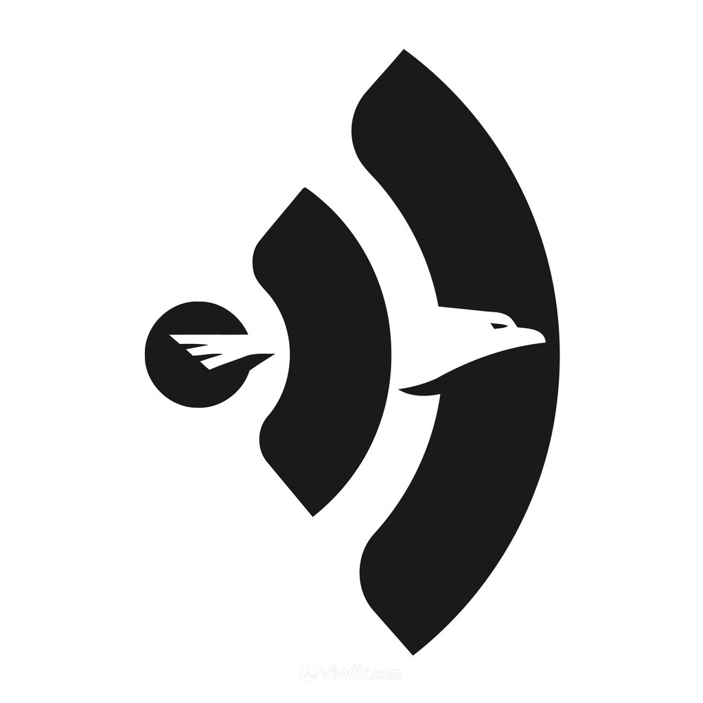 飞鸟信号标志图标网络科技矢量logo素材