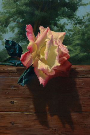 现代油画玫瑰花花卉高清图片