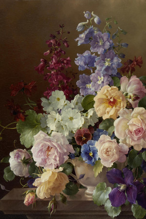 古典油画花卉作品高清图片