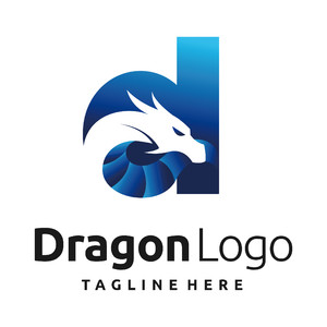 字母d龙标志图标矢量公司logo素材